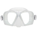 Open Box XS Scuba Gauge Reader Down View Design Scuba Dive Mask - Clear - DIPNDIVE