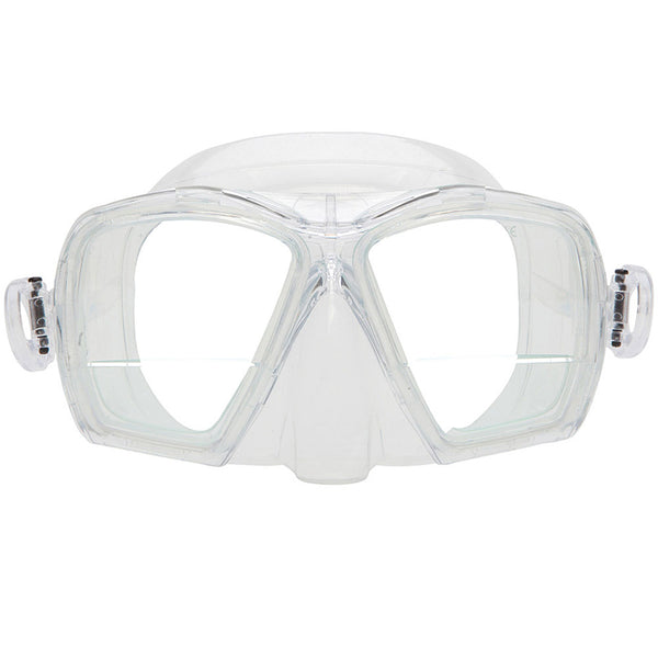 Used XS Scuba Gauge Reader Down View Design Scuba Dive Mask - Clear - DIPNDIVE