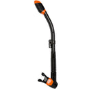 Open Box Cressi Supernova Dry Adult Size Snorkel-Black / Orange - DIPNDIVE