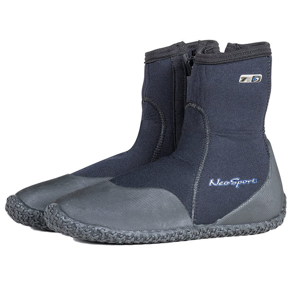 Open Box Neo Sport 7mm Hi Top Zipper Dive Boots-9 - DIPNDIVE