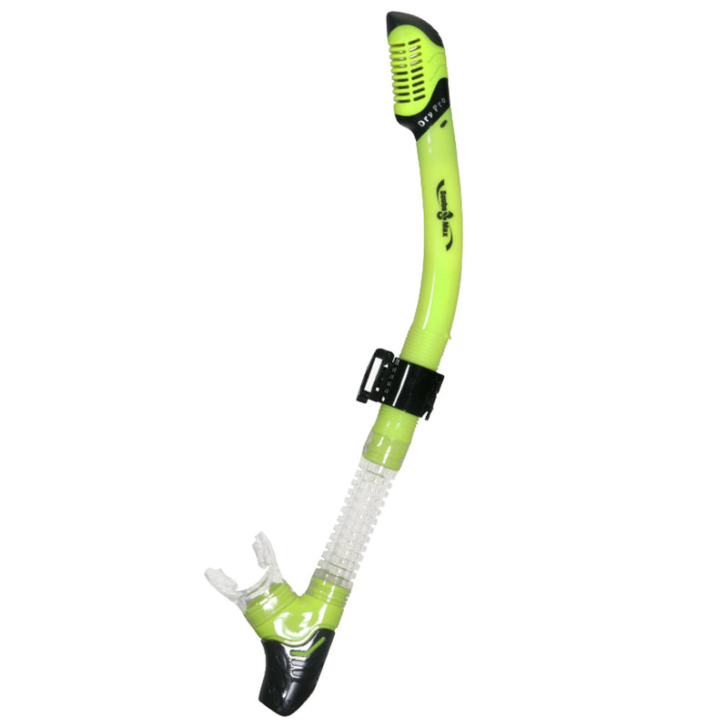 Open Box ScubaMax SK-164 Dry Pro Snorkel-Neon Yellow - DIPNDIVE