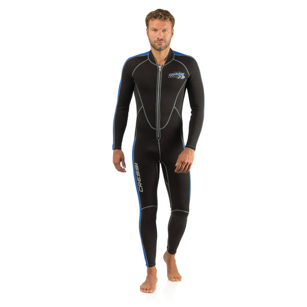 Open Box Cressi 2mm Mens Lido Long Full Front Zip Wetsuit, Size: Large - DIPNDIVE