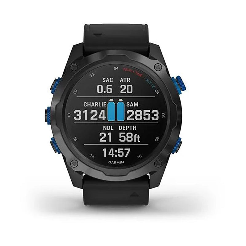 Garmin Descent Mk2i Dive Computer Smartwatch Titanium Carbon Gray DLC with Black Band - DIPNDIVE