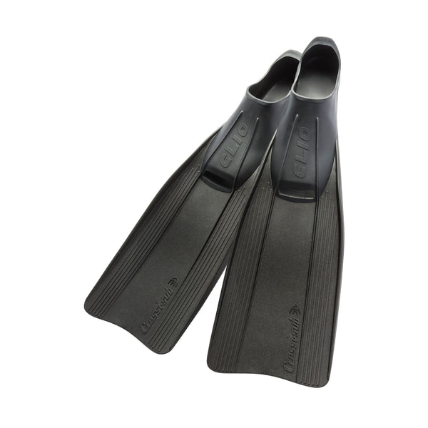 Open Box Cressi Clio Full Foot Fins - Black - 8.5-9.5 (43/44) - DIPNDIVE