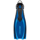 Used Cressi Reaction EBS Open Heel Dive Fins - Blue / Azure, Size: Medium/Large US M:8.5-11 W:9.5-12 - DIPNDIVE