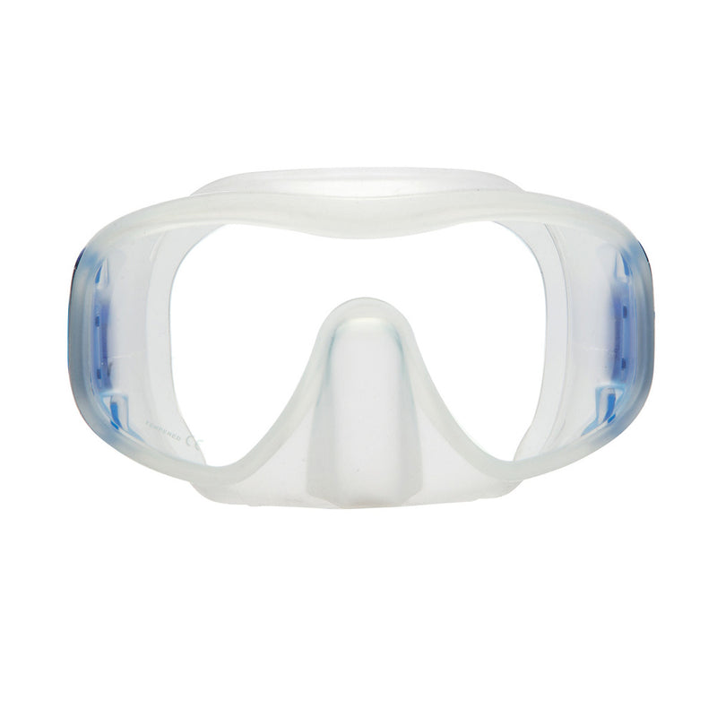 Used XS Scuba Merge 3 Dive Mask - Clear/Blue - DIPNDIVE