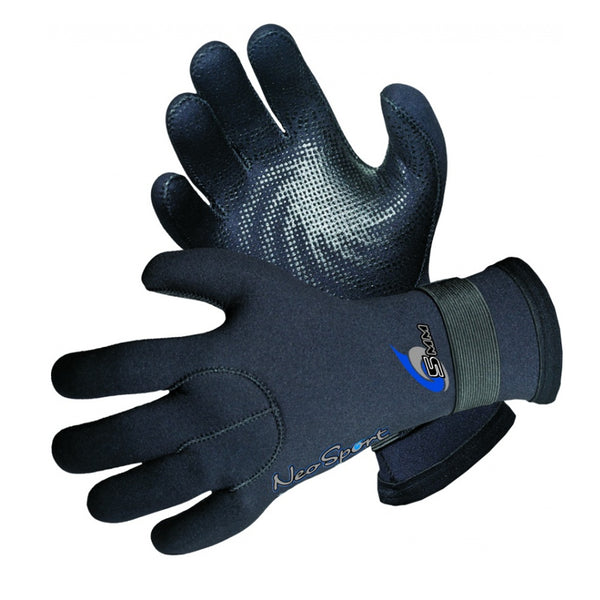 Open Box NeoSport 5mm Five Finger Scuba Diving Gloves - Large - DIPNDIVE