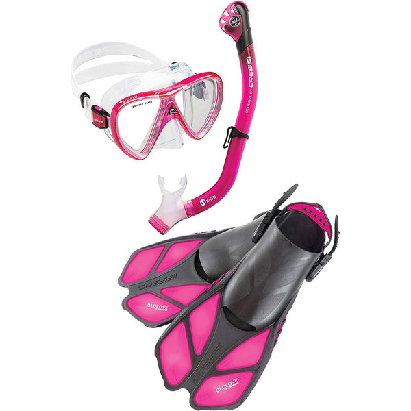 Open Box Cressi BONETE PRO DRY SET - Translucent Pink - SM/MD - DIPNDIVE