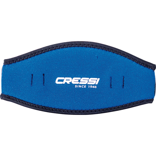 Open Box Cressi Neoprene Mask Strap Cover Accessory-Blue - DIPNDIVE