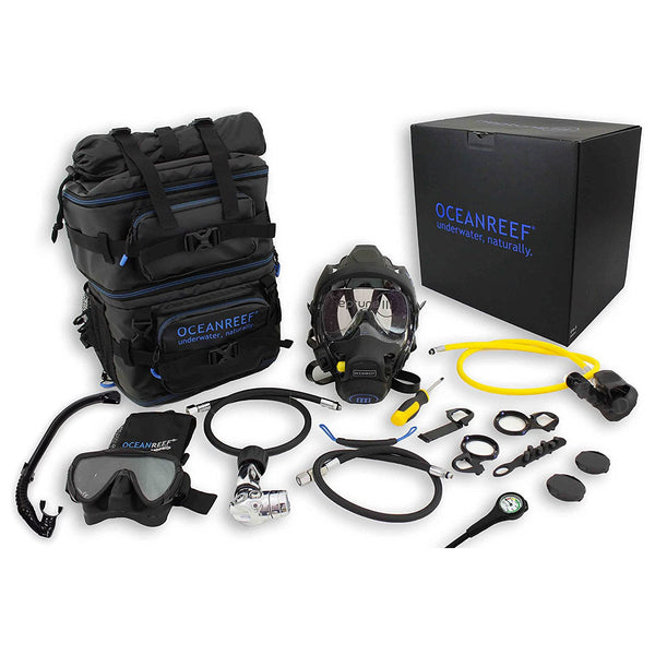 Open Box Ocean Reef Neptune III Package - Black - SMMD - DIN 1st Stage - DIPNDIVE