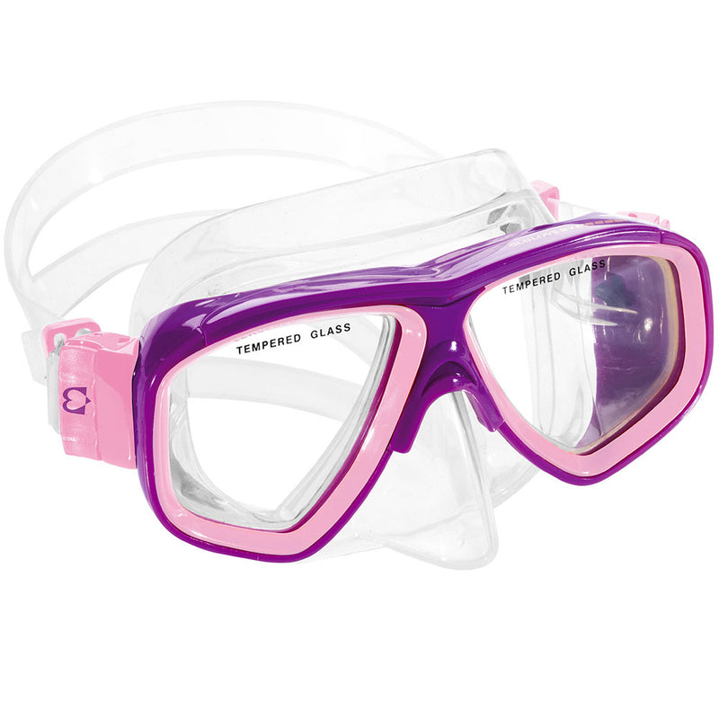 Used Cressi Brisa Kids Snorkeling Rocks Mask - Purple / Pink - DIPNDIVE