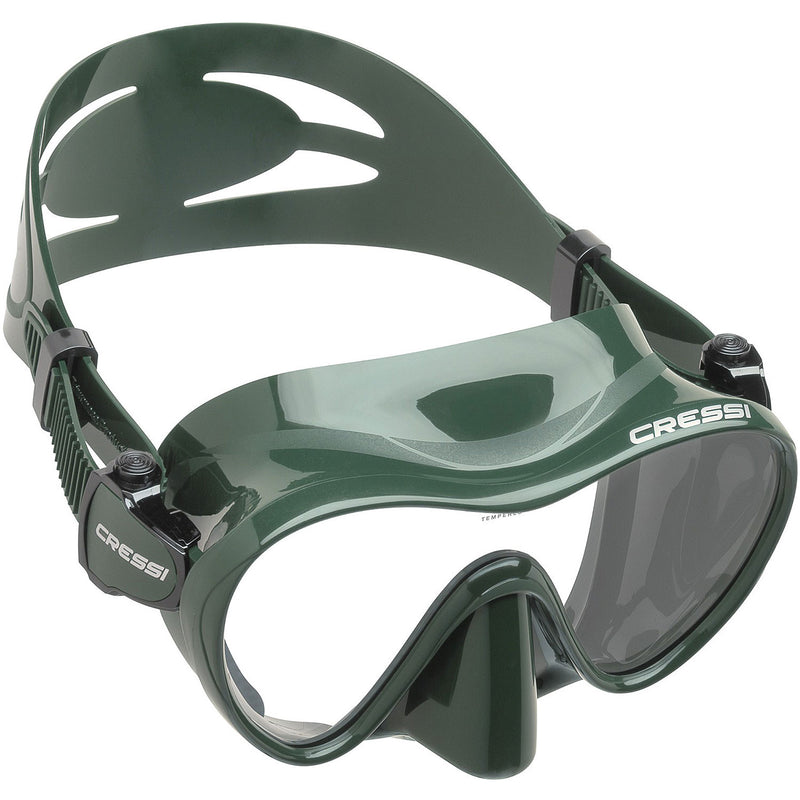 Used Cressi F1 Frameless Dive Mask - Green - DIPNDIVE