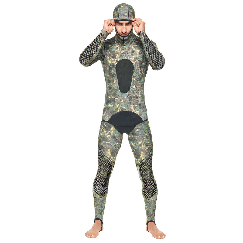 Used Seac Pirana 1mm Spandex Freediving 2 Piece Wetsuit, Size: XX-Large - DIPNDIVE