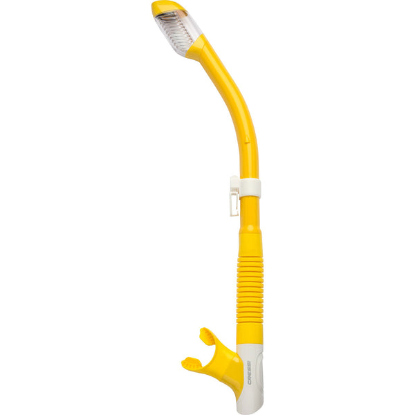 Used Cressi TAO DRY Dry Snorkel-Yellow - DIPNDIVE