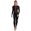 Open Box Cressi Skin Scuba Dive Full Suit - Black/Pink - Large - DIPNDIVE