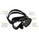 Cressi The Ikarus Mask and Orion Snorkel Combo Set - DIPNDIVE