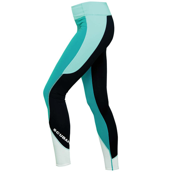 Open Box ScubaPro Women's UPF 80 T-Flex Legging Rash Guard-Caribbean -Large - DIPNDIVE