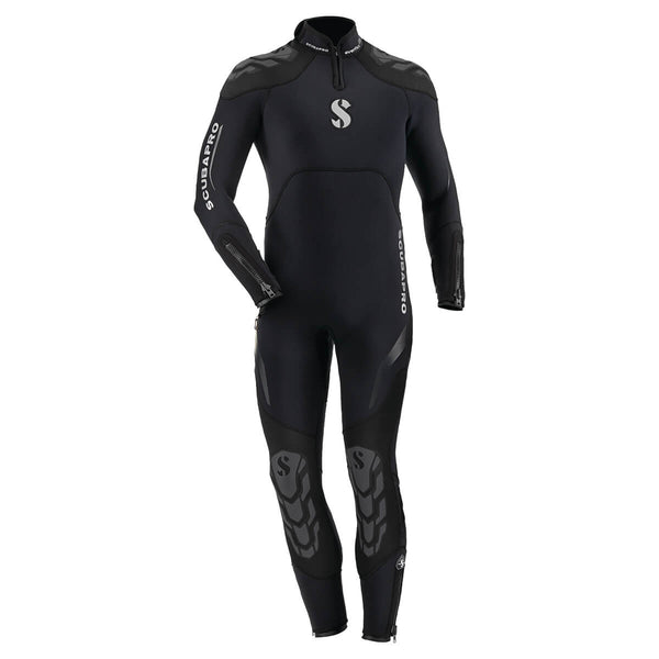 Open Box ScubaPro Men's 5/4mm Everflex Steamer Dive Wetsuit - Black, Size: Medium Tall - DIPNDIVE