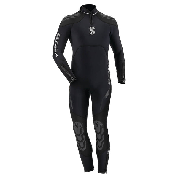 Open Box - ScubaPro Men's 5/4mm Everflex Steamer Dive Wetsuit - Black, Size: Large Tall - DIPNDIVE