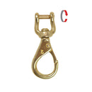XS Scuba 3.4"" Brass Shackle Snap Hook - DIPNDIVE