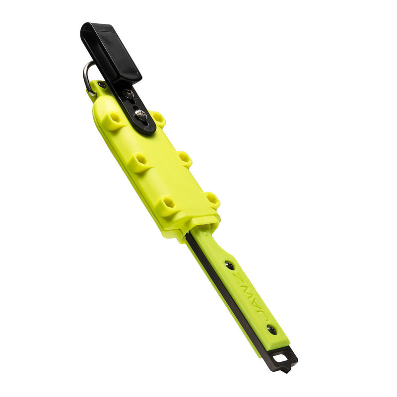 Used ScubaPro JAWZ Ti Scuba Dive Knife - Black/Yellow - DIPNDIVE