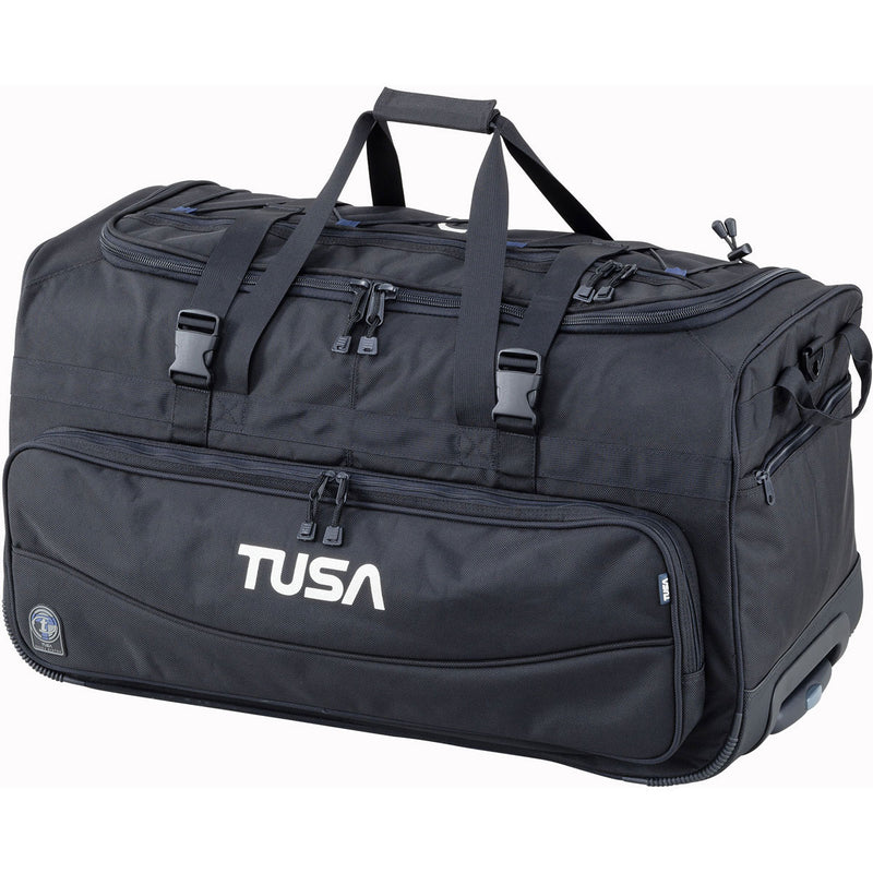 Open Box TUSA - Dive Gear Roller Duffle Bag in Black - DIPNDIVE