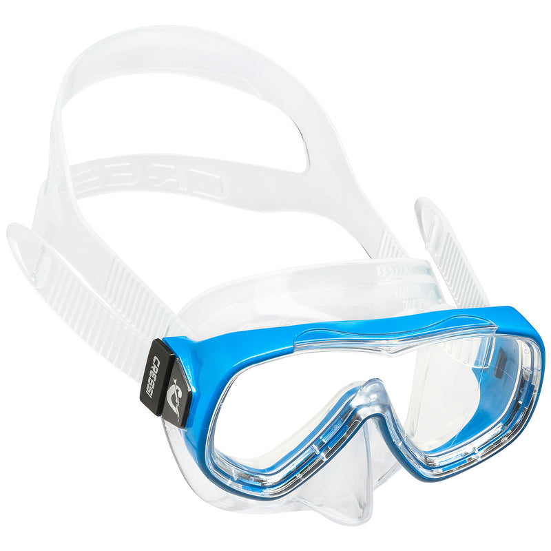 Used Cressi Piumetta Dive Mask - Clear / Azure - DIPNDIVE