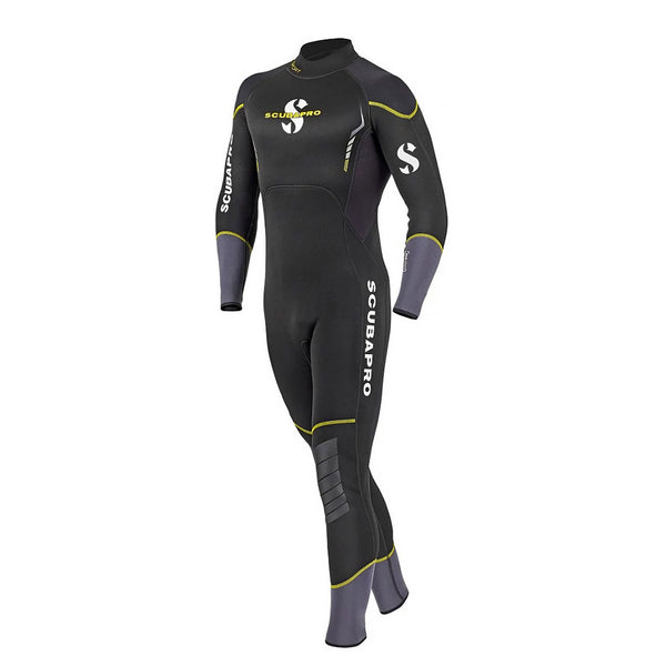 Open Box ScubaPro Men's Sport Steamer 3mm Bzip Wetsuit - Black/Yellow - Medium - DIPNDIVE