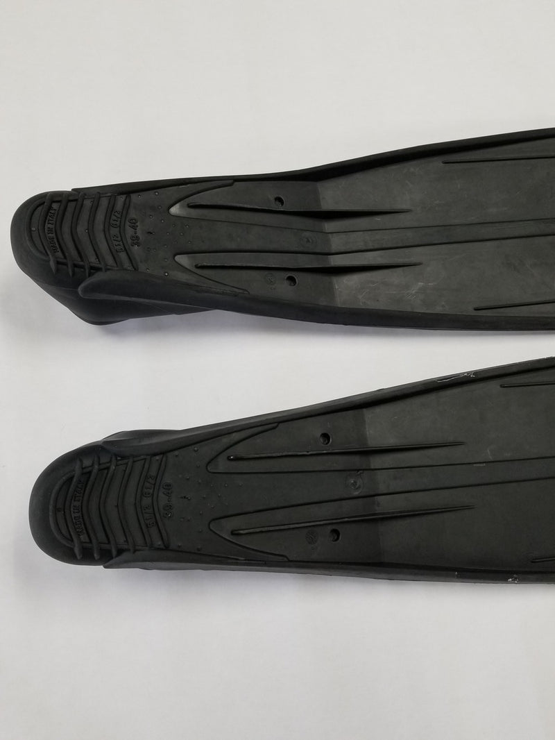 Used Seac Shout S700 Spearfishing Fins - Black - 39/40 (6.5 - 7) - DIPNDIVE