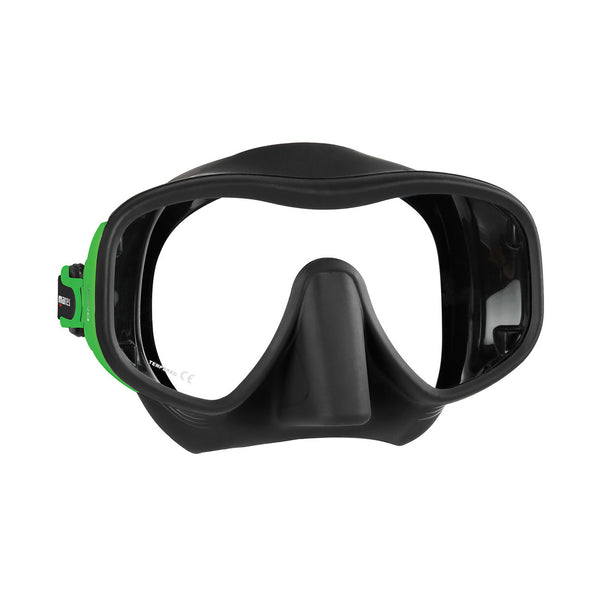 Used Mares Juno Scuba Diving Snorkeling Mask - Color: Lime/Black - DIPNDIVE