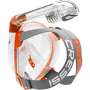 Open Box Cressi Duke Dry Full Face Mask-Clear / Orange Medium / Large - DIPNDIVE