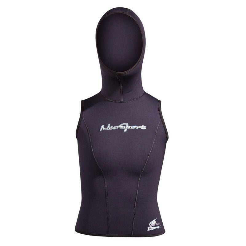 Open Box NeoSport 5/3mm Womens Hooded Dive Vest - Black - 10 - DIPNDIVE