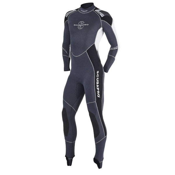 Open Box ScubaPro Mens Profile Steamer 0.5mm Wetsuit (Black/Grey/White, Large) - DIPNDIVE