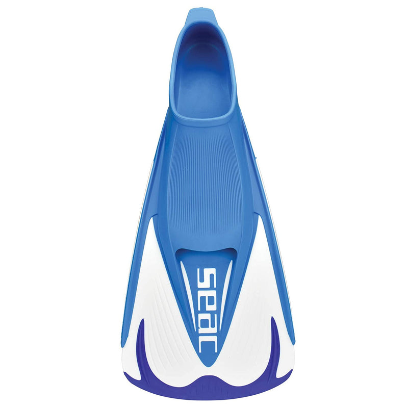 Used Seac Men's Team Snorkeling Swim Fins - Blue, Size: 10-11 - DIPNDIVE