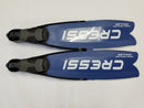 Used Cressi Gara Modular Impulse Fins for Freediving - Blue Metal, Size: 40/41 - DIPNDIVE