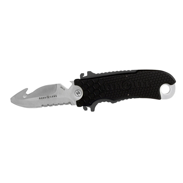 Open Box Aqua Lung Small Squeeze SS Blunt Tip Dive Knife - DIPNDIVE