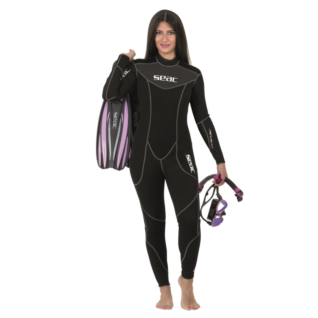 Seac 3mm Women's Sense Long One-Piece Wetsuit - XSM