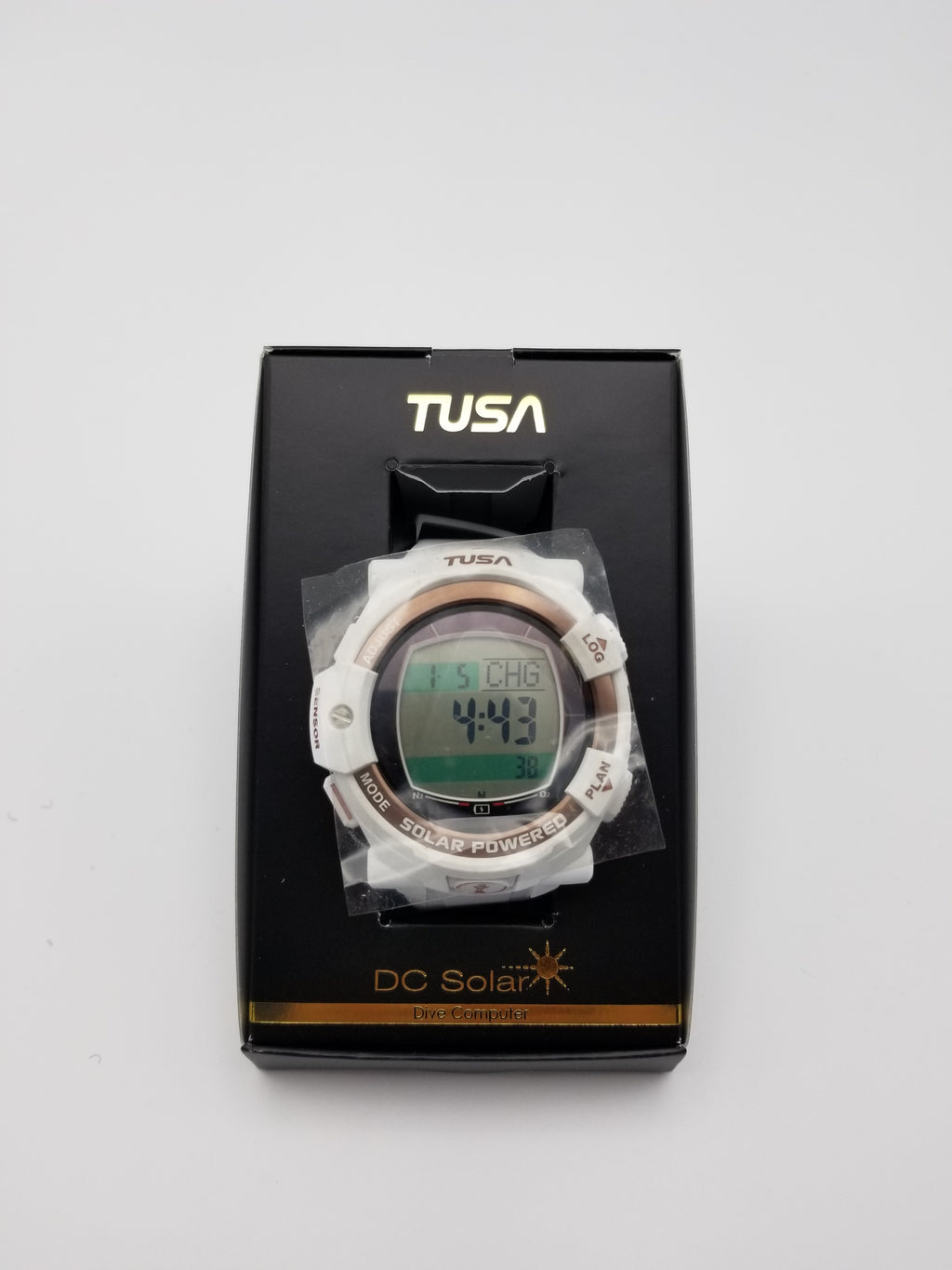 Tusa DC Solar Link Dive Computer - White/Rose gold (Open box