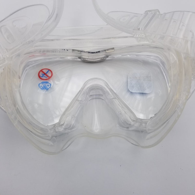 Used Tusa M-3001 Freedom Tri-Quest Dive Mask-Translucent - DIPNDIVE