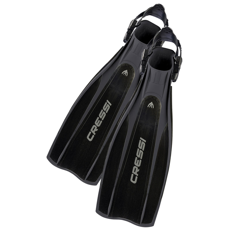 Open Box Cressi Pro Light Open Heel Scuba Dive Fins - Black, Size: Small/Medium - DIPNDIVE