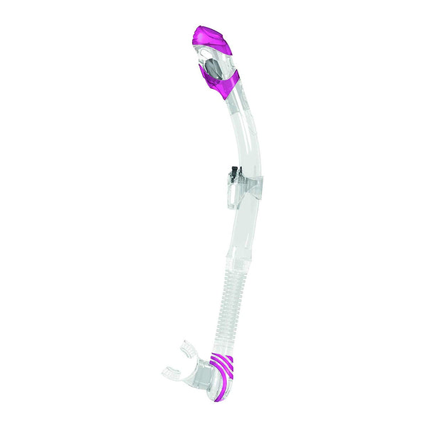 Used Seac Adult Vortex Dry Scuba Diving and Snorkeling Dry Snorkel - Pink - DIPNDIVE