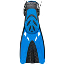 Open Box Cressi Tonga Short Open Heel Fins - Black/Blue - Large/X-Large - DIPNDIVE