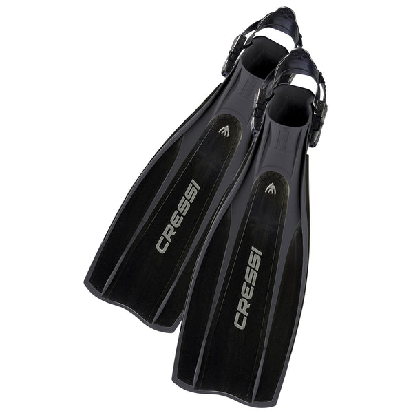 Used Cressi Pro Light Open Heel Scuba Dive Fins - Black, Size: X-Large - DIPNDIVE