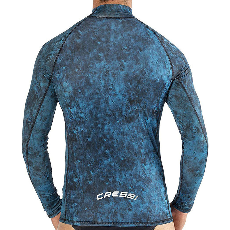 Open Box Cressi Hunter Rash Guard-Blue-SM - DIPNDIVE