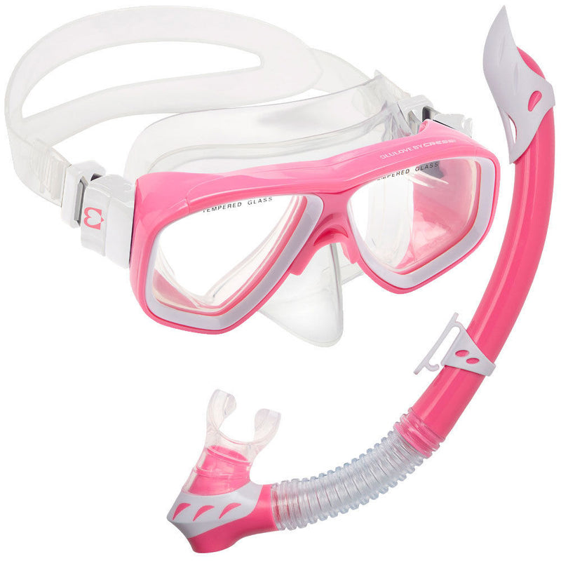 Used Cressi Rocks Kids Combo Packages, Pink / White - DIPNDIVE