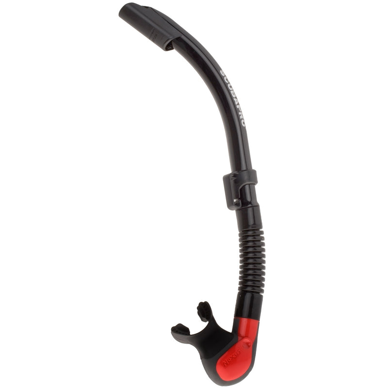 Used ScubaPro Nexus Semi-Dry Flex Snorkel - Black/Red - DIPNDIVE