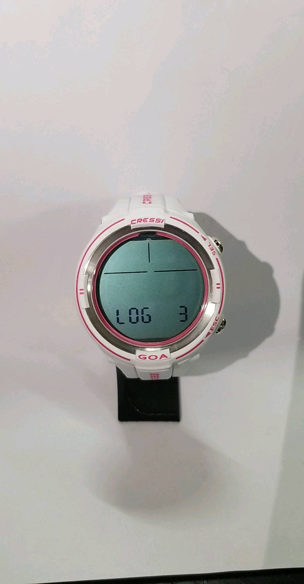 Used Cressi GOA Dive Computer-White / Pink - DIPNDIVE