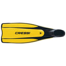 Used Cressi Pro Star Full Foot Fins - Yellow, Size: 45-46 - DIPNDIVE
