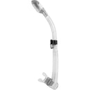 Used Cressi Supernova Dry Adult Size Snorkel-Silver / Black - DIPNDIVE