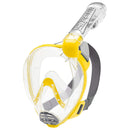 Open Box Cressi Duke Dry Full Face Mask, Clear/Yellow, Size: Medium/Large - DIPNDIVE